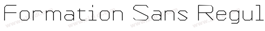 Formation Sans Regul字体转换